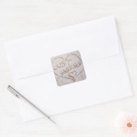Beach Just Married Envelope Seal