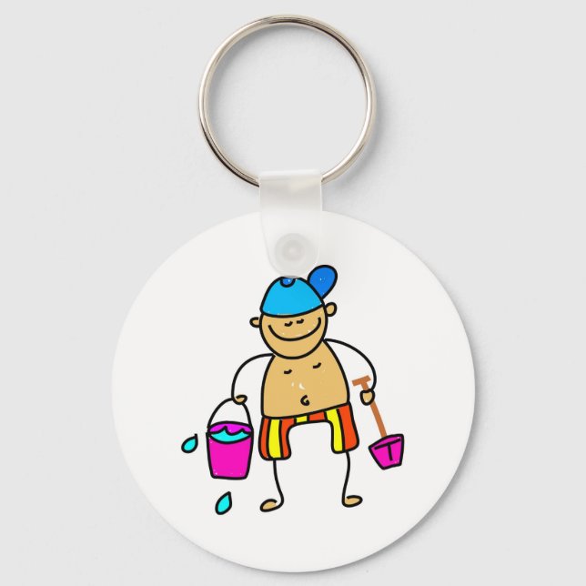 Beach Kid Keychain (Front)