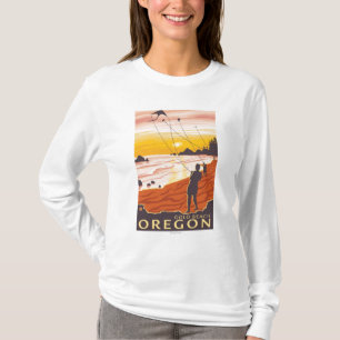 Beach & Kites - Gold Beach, Oregon T-Shirt