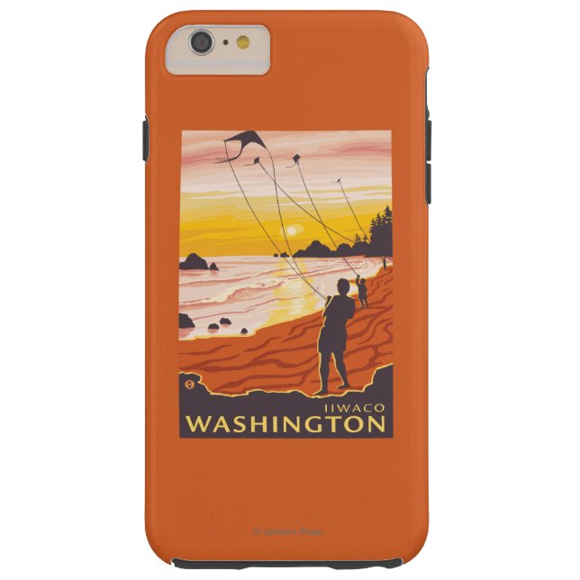 Beach & Kites - Ilwaco, Washington Case-Mate iPhone Case (Back)