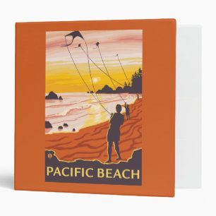 Beach & Kites - Pacific Beach, Washington Binder