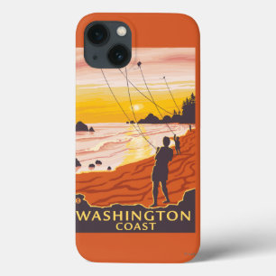 Beach & Kites - Washington Coast iPhone 13 Case