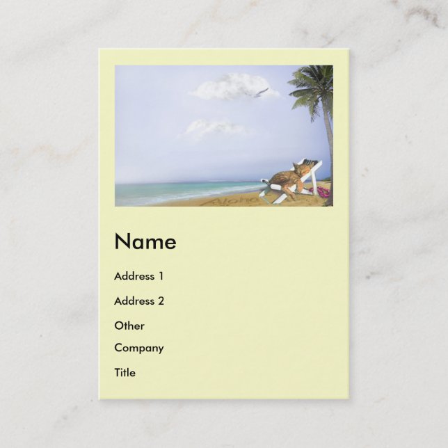 Beach Kitty Business Card (Front)