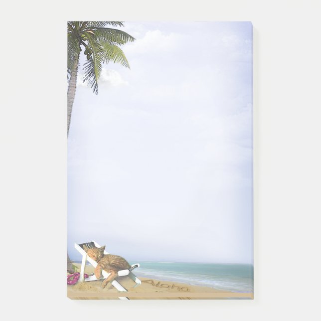 Beach Kitty Post-it Notes (Front)
