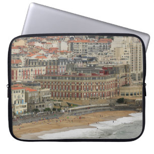 Beach landscape France: The ancient seaside resort Laptop Sleeve