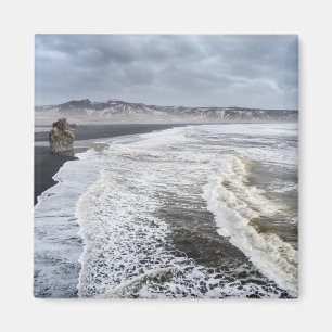 Beach Landscape In Winter Magnet