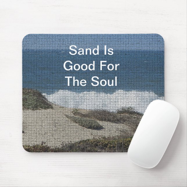Beach Landscape Photo Beautiful Nature Seaside Mouse Pad (With Mouse)