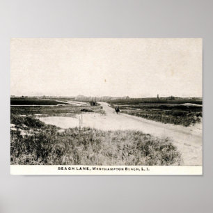 Beach Lane, Westhampton, New York, Vintage Poster
