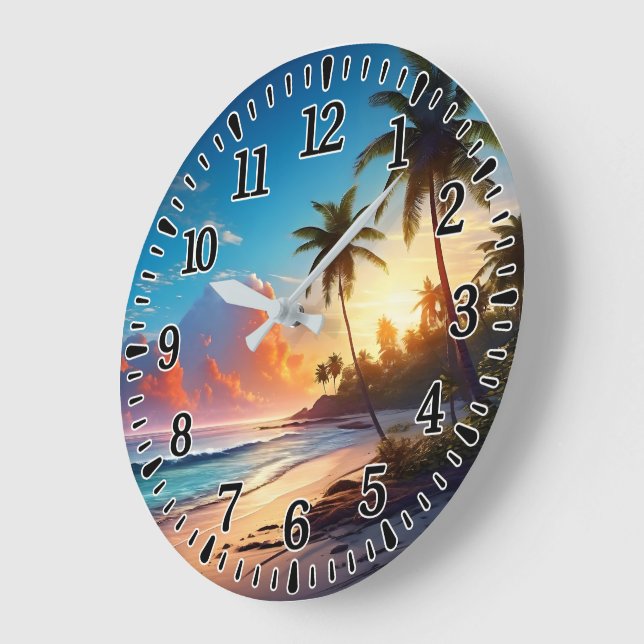 Beach  large clock (Angle)