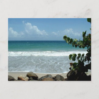 Beach, Le Diamant - Martinique, FWI Postcard