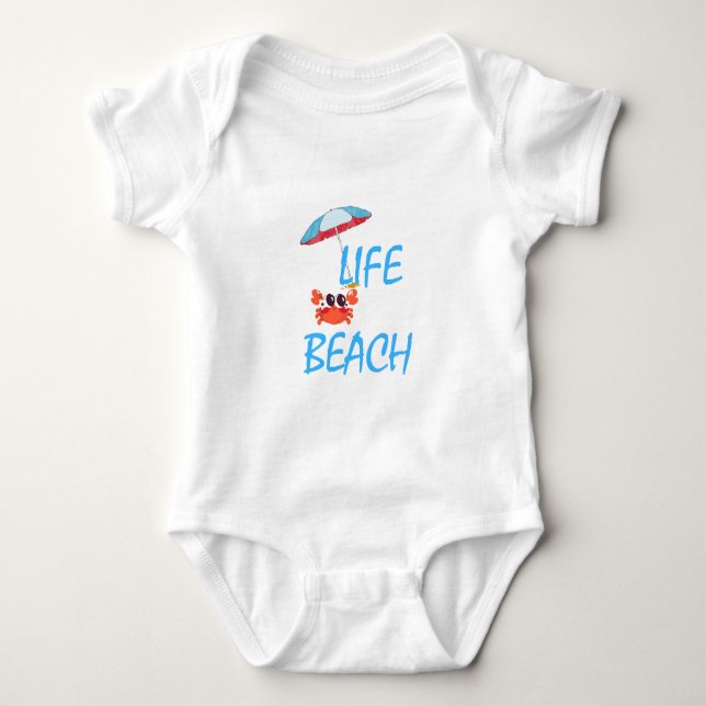 BEACH LIFE BABY BODYSUIT (Front)