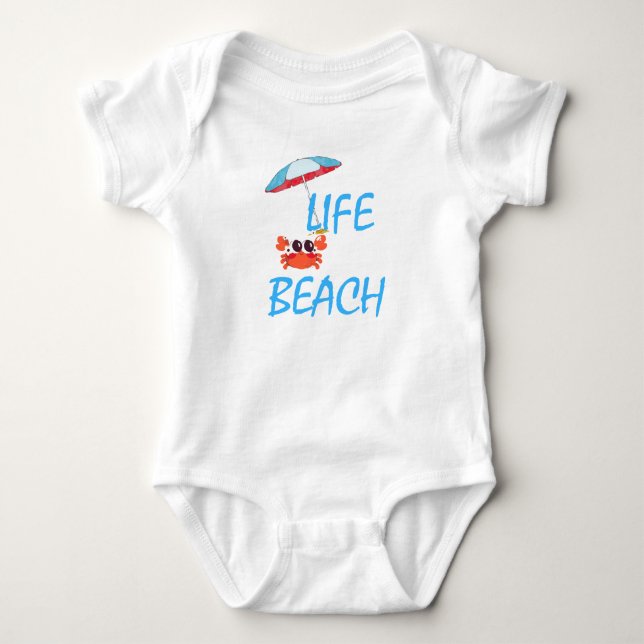 BEACH LIFE BABY BODYSUIT (Front)