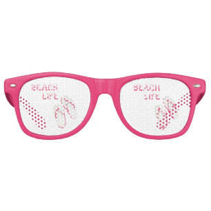Beach Life Flip Flops Retro Sunglasses