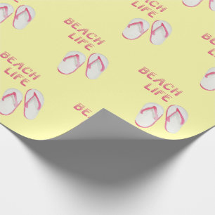 Beach Life Flip Flops Wrapping Paper