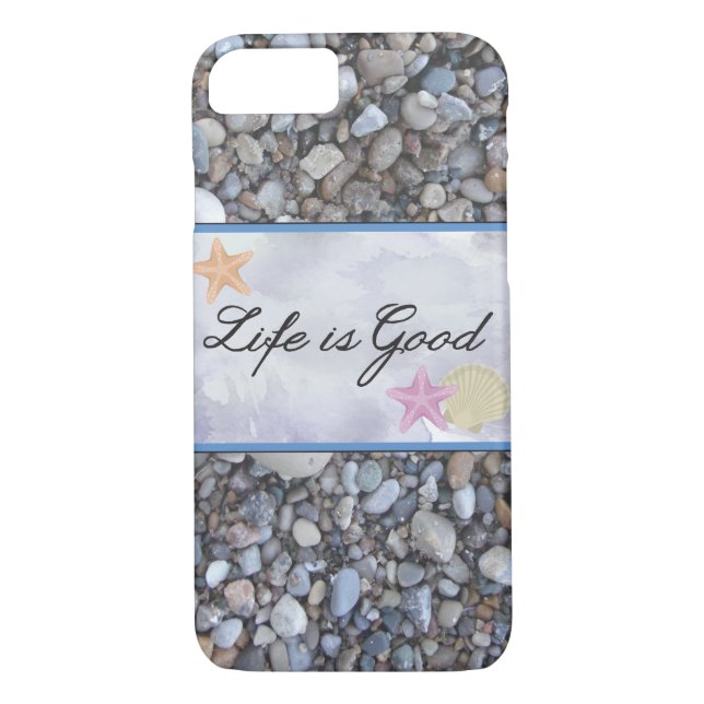 Beach, Life is Good Phone Case (Back)