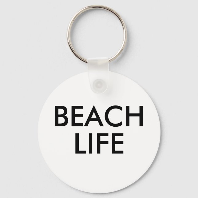 Beach Life Lifeguard Gift Keychain (Front)