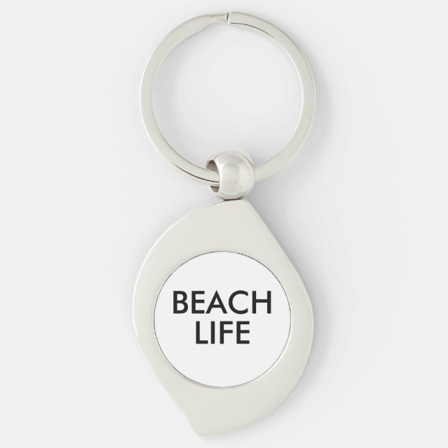 Beach Life Lifeguard Gift Keychain (Front)