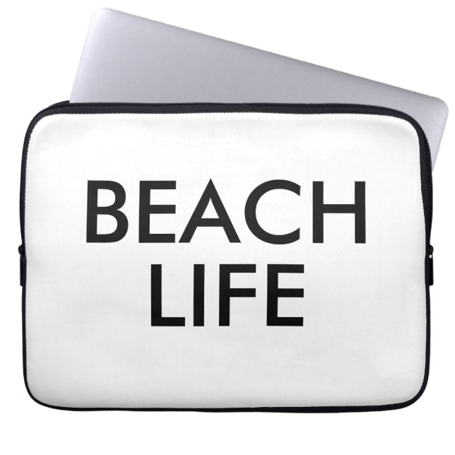 Beach Life Lifeguard Gift Laptop Sleeve (Front)