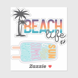 Beach Life, Pack Sticker été - GraphicLoveShop