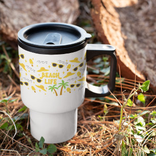 Beach Life Sublimation Travel Mug
