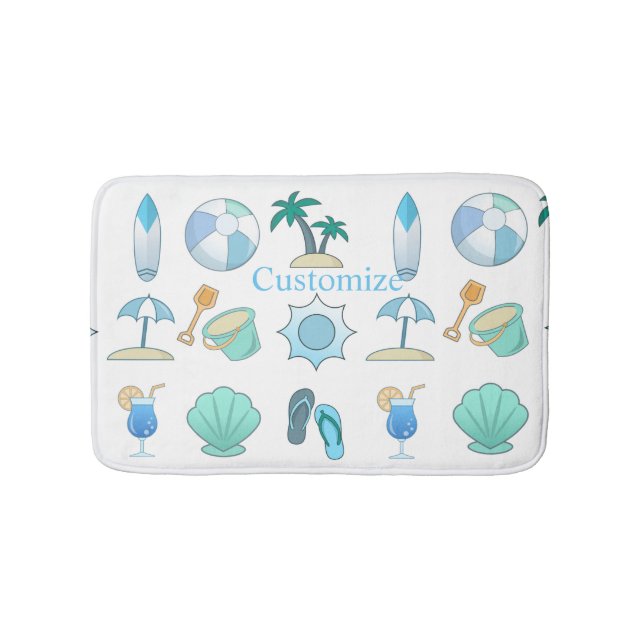 Beach Life Things Thunder_Cove Bath Mat (Front)
