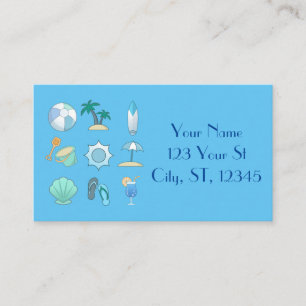 Beach Life Things Thunder_Cove Business Card