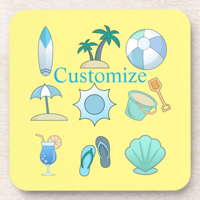 Beach Life Things Thunder_Cove Coaster (Front)