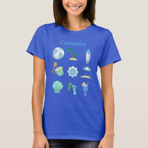 Beach Life Things Thunder_Cove Window Cling T-Shirt