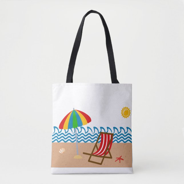 Beach Life Tote Bag (Front)