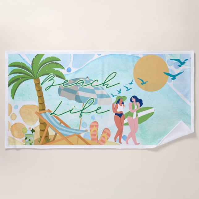 Beach Life Towel (Front)