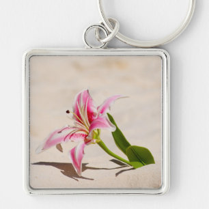 Beach Lily Keychain