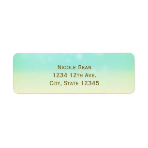 Beach Look Elegant Vintage Wedding Address Labels