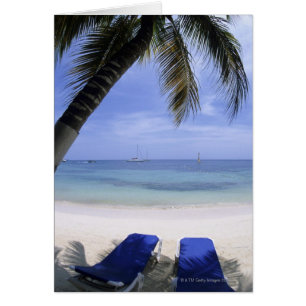 Beach, Lounge Chair, Palm tree, Horizon Over