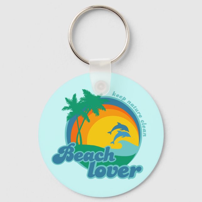 Beach Love keychain (Front)