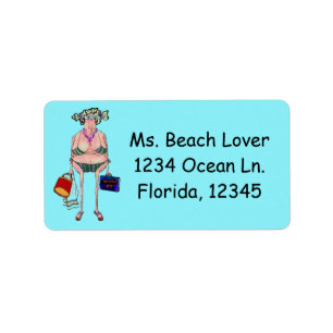 "BEACH LOVER" LABEL