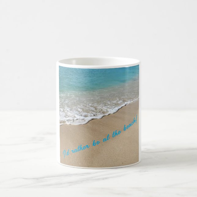 Beach lovers scene from Key West mug (Center)