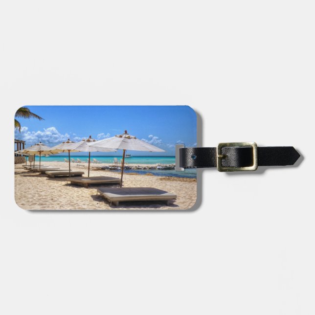 Beach luggage tag (Front Horizontal)