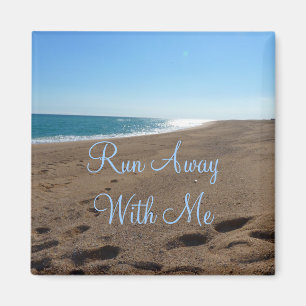 Beach Magnet with Quote