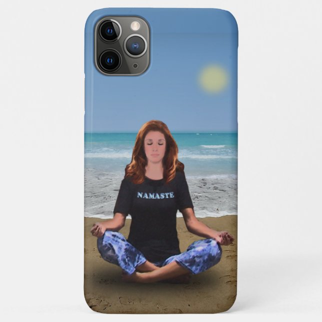 Beach Meditation Case-Mate iPhone Case (Back)
