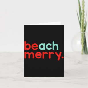 Beach Merry Christmas  Card