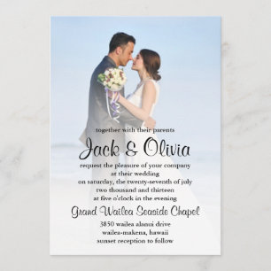 Beach Mist Wedding Invitation
