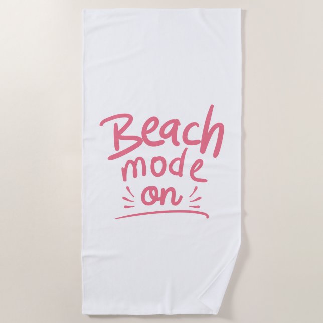 Beach Mode On Towel (Front)