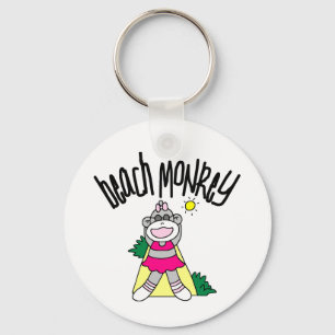 Beach Monkey Keychain
