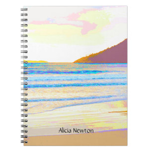 Beach morning light notebook