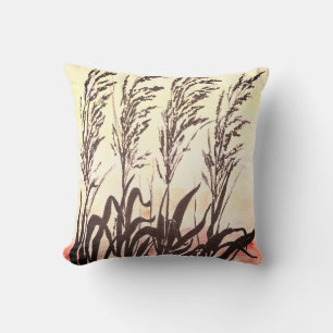 Beach Morning Throw Pillow