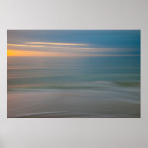 Beach Motion Blurred Abstract Florida, USA Poster
