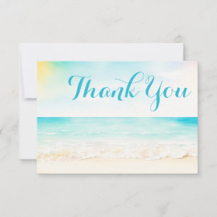 Beach Nautical Cruise Employee Appreciation Thank You Card