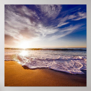 BEACH OCEAN BEAUTITUDE POSTER TROPICAL