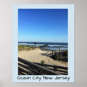 Beach Ocean City New Jersey Poster