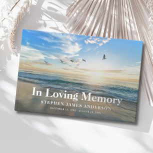 Beach Ocean Funeral Memorial Livre d'or
